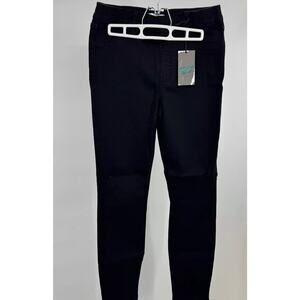 Studio Blue Womens Pull-On Mid Rise Skinny Leg‎ Elastic Waist Size 28 Black